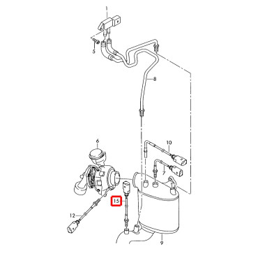 Czujnik temperatury spalin oryginał VW Transporter
