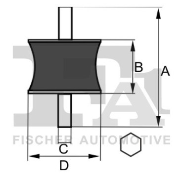 Renault czesc gumowa M6 EPDM - 223-701 F1