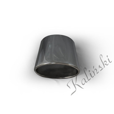Końcówki ozdobne układu wydechowego / owalna  fi 80x146 / ścięcie pod kątem 30°