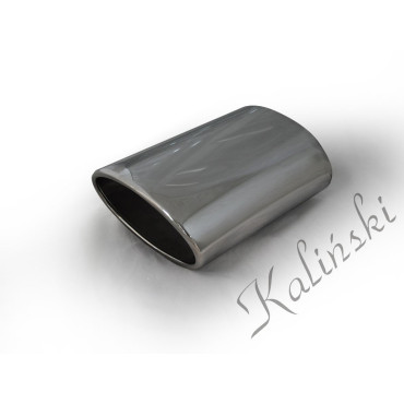 Końcówki ozdobne układu wydechowego / owalna  fi 80x146 / ścięcie pod kątem 30°