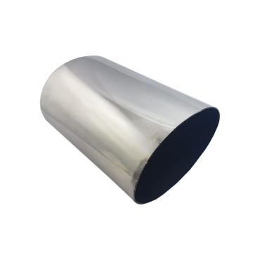Końcówka OWAL L ozdobna nierdzewna polerowana - 145x95 mm