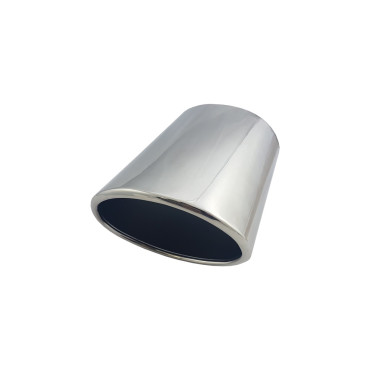 Końcówka OWAL L ozdobna nierdzewna polerowana - 145x95 mm