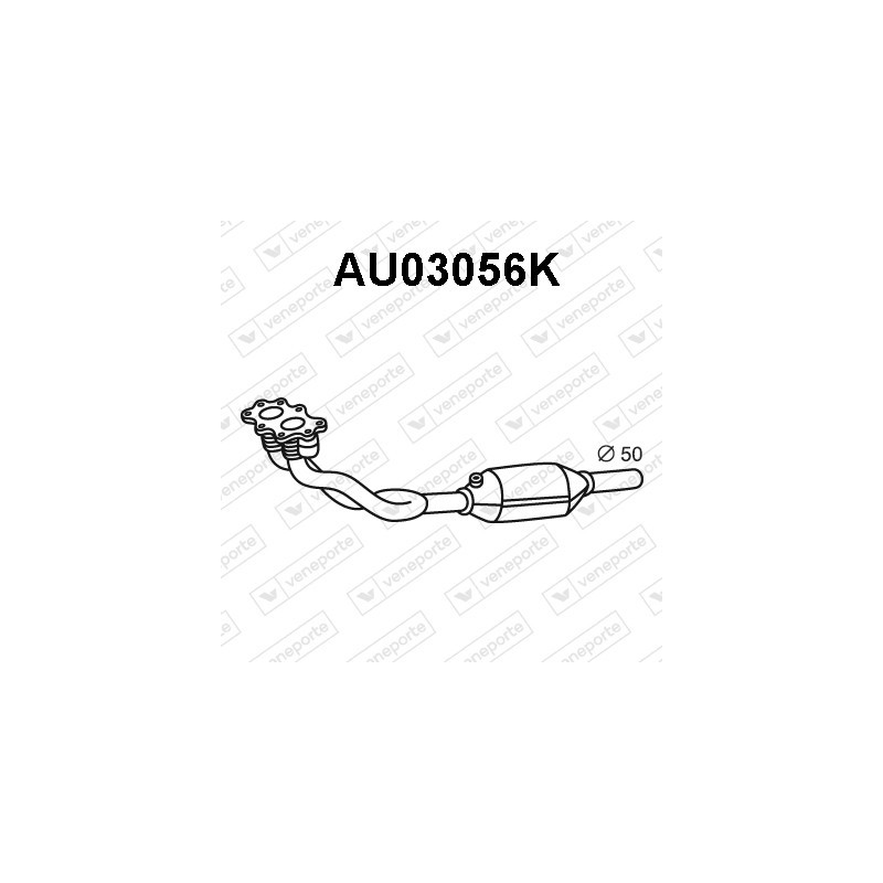 Katalizator AUDI / SEAT / SKODA / VOLKSWAGEN - 1J0253058DV 1J0253058KV 1J0253058KX