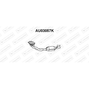 Katalizator AUDI / VOLKSWAGEN - 1J0253058DX 1J0253058X 1J0253208BD