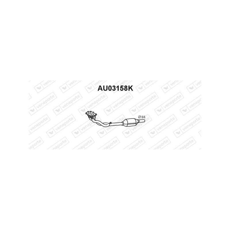 Katalizator AUDI / SEAT / SKODA / VOLKSWAGEN - 1J0253058BX 1J0253058CV 1J0253058CX