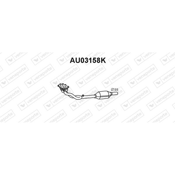 Katalizator AUDI / SEAT / SKODA / VOLKSWAGEN - 1J0253058BX 1J0253058CV 1J0253058CX