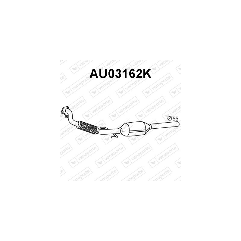 Katalizator AUDI / SEAT / SKODA / VOLKSWAGEN - 1J0253058HV 1J0253058HX 1J0253208AV
