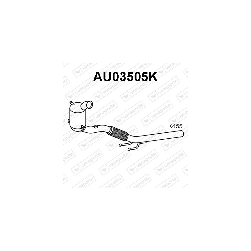 Katalizator AUDI / SEAT / SKODA / VOLKSWAGEN - 5Q0254500FX 5Q0254502X 
