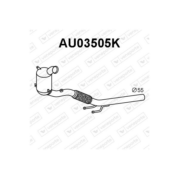 Katalizator AUDI / SEAT / SKODA / VOLKSWAGEN - 5Q0254500FX 5Q0254502X 