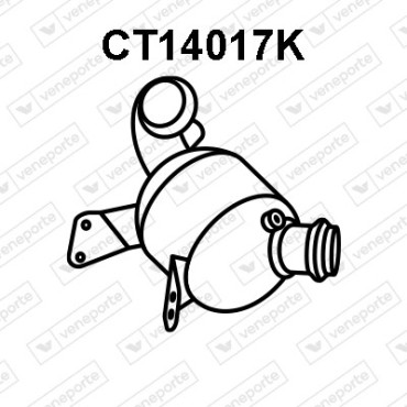 Katalizator CITROËN / FIAT / PEUGEOT - 1399826080 1614073880 1640278980