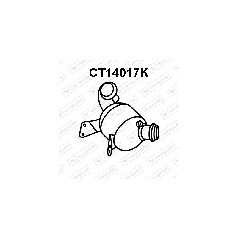 Katalizator CITROËN / FIAT / PEUGEOT - 1399826080 1614073880 1640278980