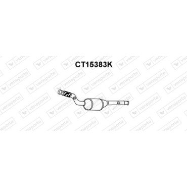 Katalizator CITROËN / FIAT / LANCIA / PEUGEOT - 1484492080 1487618080 1705JR