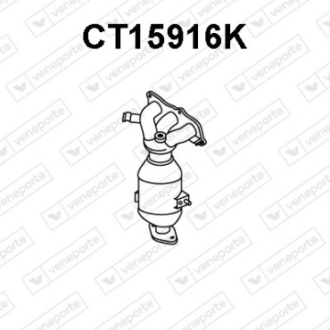 Katalizator CITROËN / PEUGEOT / TOYOTA - 0342L3 1608916280 171400Q060