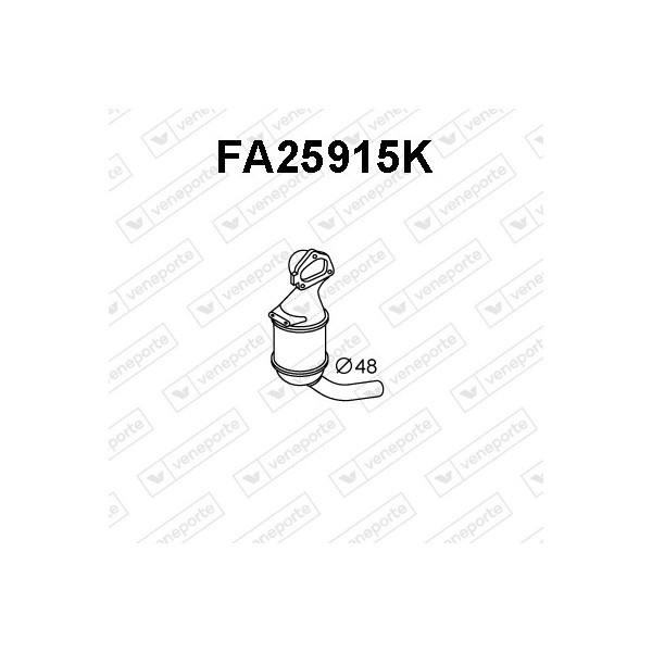 Katalizator FIAT / FORD / LANCIA / OPEL / VAUXHALL - 1537088 55200518 55212563