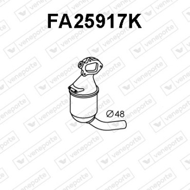 Katalizator FIAT / FORD / LANCIA / OPEL / SUZUKI - 1413086J10H02 14130M86J10H02 1537093