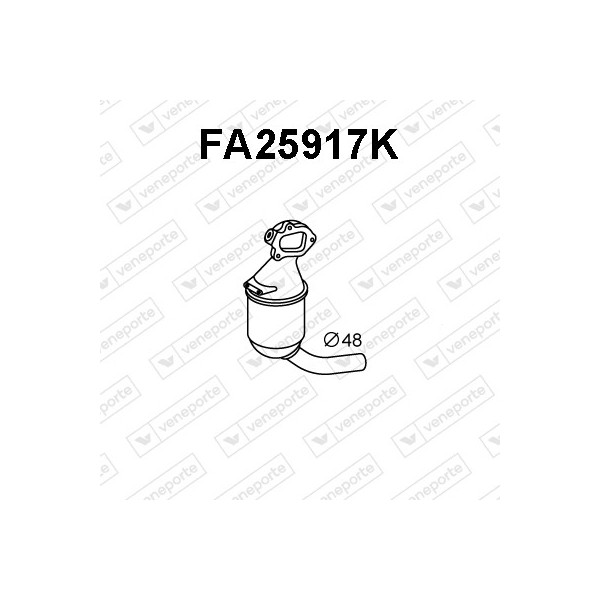 Katalizator FIAT / FORD / LANCIA / OPEL / SUZUKI - 1413086J10H02 14130M86J10H02 1537093
