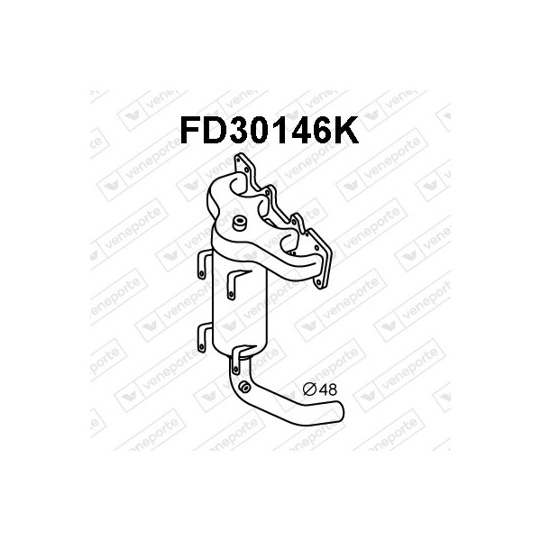 Katalizator CHRYSLER / FIAT / FORD / LANCIA - 1558872 1754257 1846105