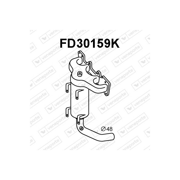 Katalizator CHRYSLER / FIAT / FORD / LANCIA - 1846107 51938204 52033856