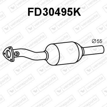 Katalizator FORD / SEAT / VOLKSWAGEN - 1022355 1058843 1230648