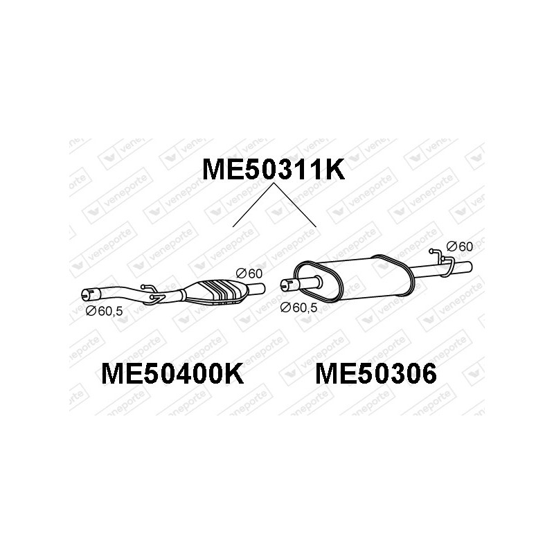 Katalizator MERCEDES - 9014901819 9014902819 