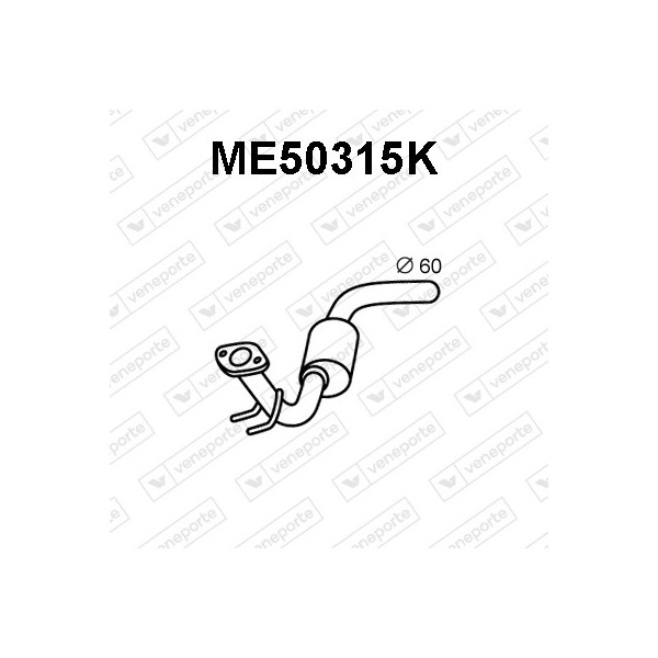 Katalizator MERCEDES - 6384903319 638490421980 6384904219