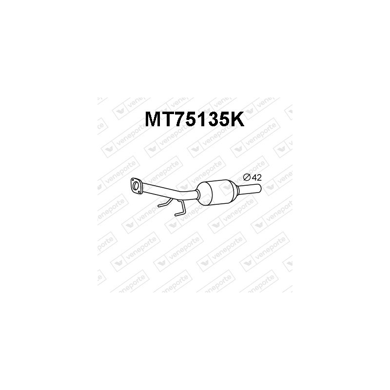 Katalizator MITSUBISHI / SMART - 1570B032 1570B033 4544900001