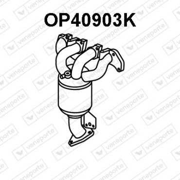 Katalizator CHEVROLET / OPEL / VAUXHALL - 25195105 55574237 55597325