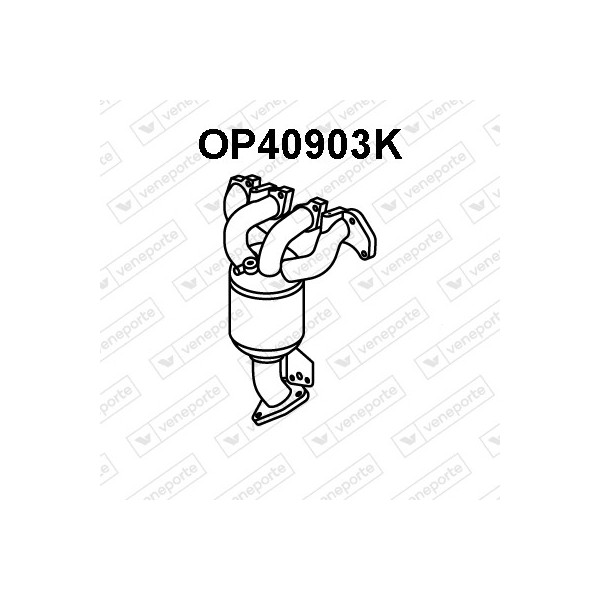 Katalizator CHEVROLET / OPEL / VAUXHALL - 25195105 55574237 55597325