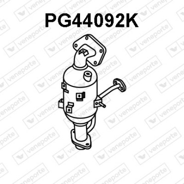 Katalizator CITROËN / PEUGEOT / TOYOTA - 1639361480 171400Q110 171400Q120