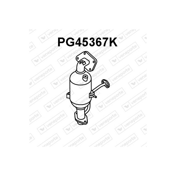 Katalizator CITROËN / PEUGEOT / TOYOTA - 171400Q090 171400Q100 B000871480