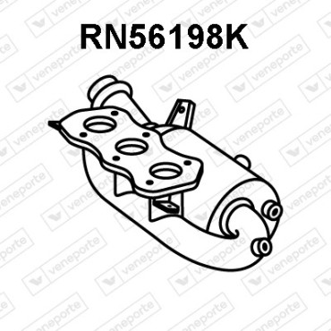 Katalizator RENAULT / SMART - 208025987R 4534901400 