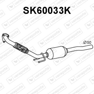Katalizator SEAT / SKODA / VOLKSWAGEN - 6Q0131701C 6Q0253058DX 6Q0253178BC