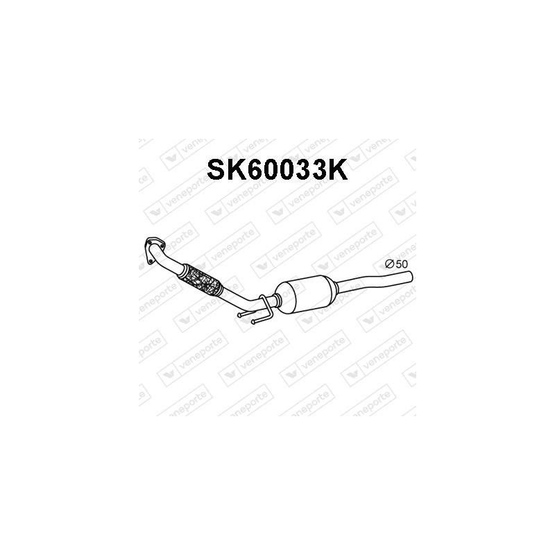 Katalizator SEAT / SKODA / VOLKSWAGEN - 6Q0131701C 6Q0253058DX 6Q0253178BC