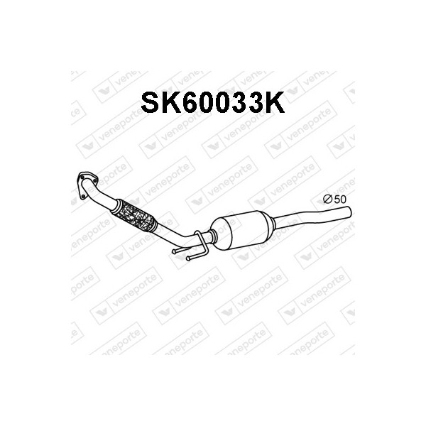 Katalizator SEAT / SKODA / VOLKSWAGEN - 6Q0131701C 6Q0253058DX 6Q0253178BC
