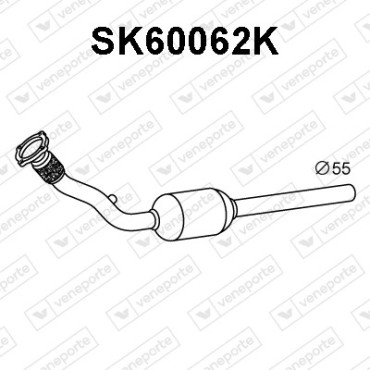 Katalizator AUDI / SKODA / VOLKSWAGEN - 1J0254502EX 1J1253058GX 1J1253058SX
