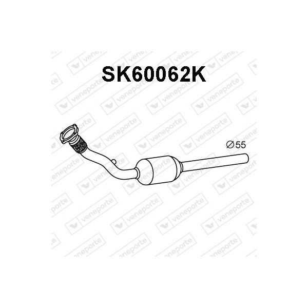 Katalizator AUDI / SKODA / VOLKSWAGEN - 1J0254502EX 1J1253058GX 1J1253058SX