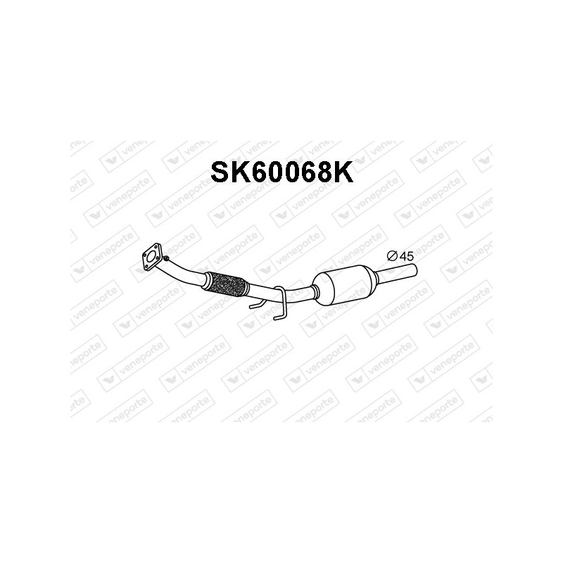 Katalizator SKODA - 600253058BV 600253058BX 6Y0253208AX