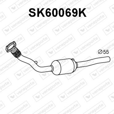 Katalizator AUDI / SEAT / SKODA / VOLKSWAGEN - 1J0253501CX 1J0254501BV 1J0254501BX
