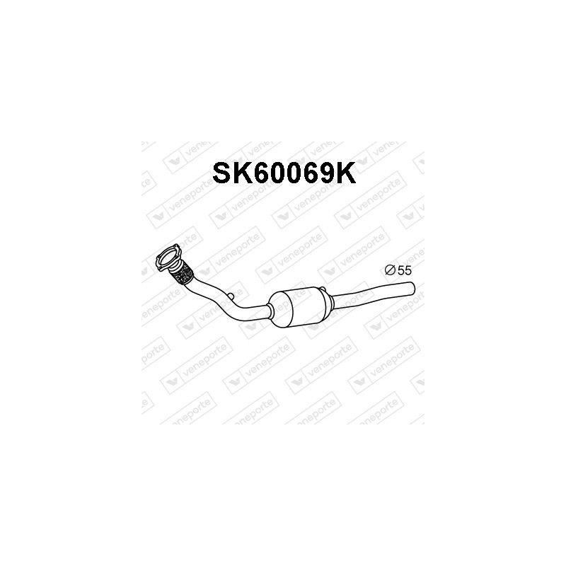 Katalizator AUDI / SEAT / SKODA / VOLKSWAGEN - 1J0253501CX 1J0254501BV 1J0254501BX