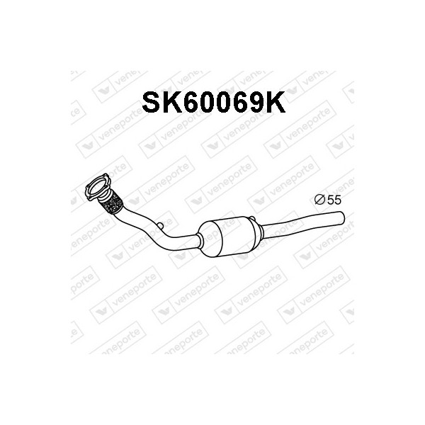 Katalizator AUDI / SEAT / SKODA / VOLKSWAGEN - 1J0253501CX 1J0254501BV 1J0254501BX
