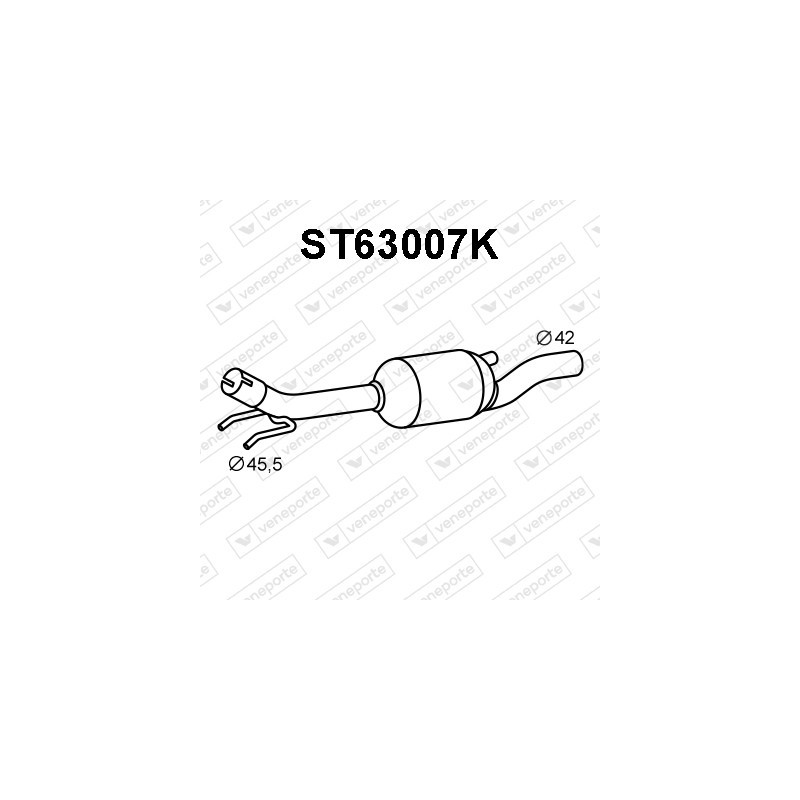 Katalizator SEAT / VOLKSWAGEN - 6K0253058NV-KAT 6K0253058NX-KAT 6K0253058RV-KAT