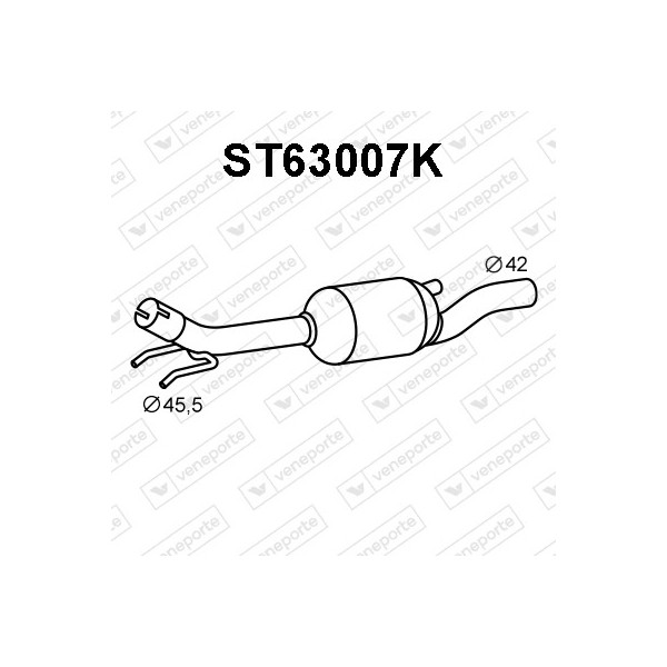 Katalizator SEAT / VOLKSWAGEN - 6K0253058NV 6K0253058NX 6K0253058RV