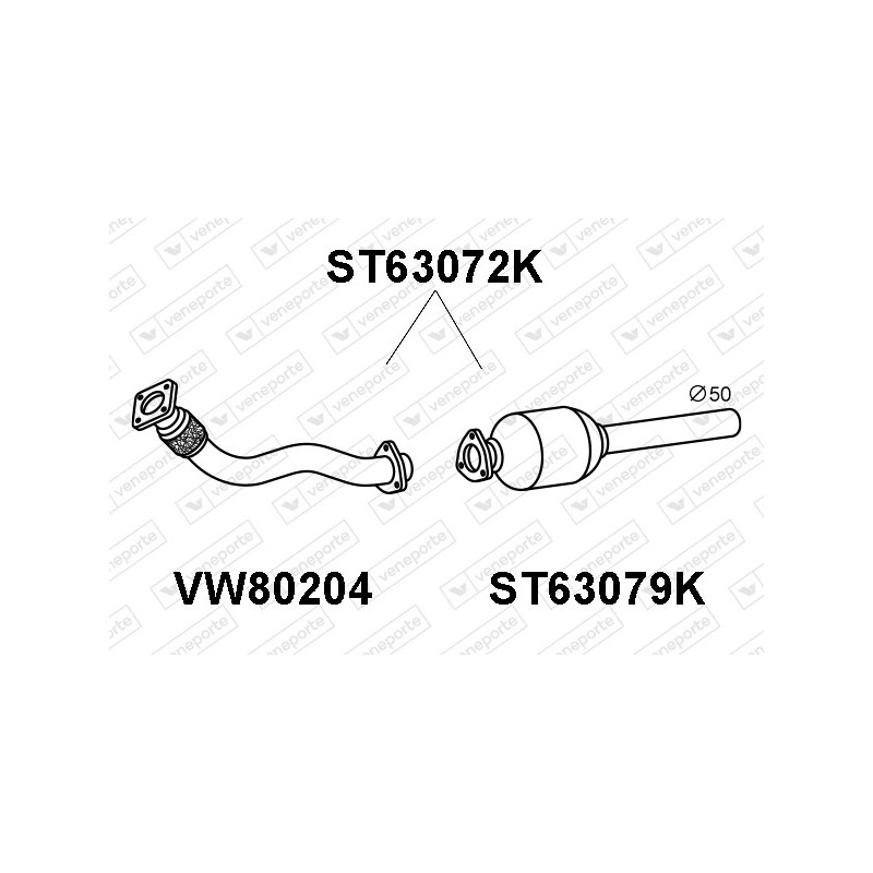 Katalizator SEAT / VOLKSWAGEN - 1H0253058CX  