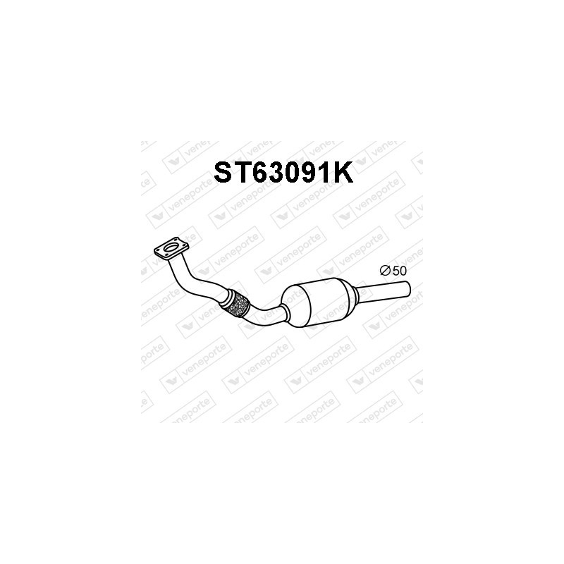 Katalizator SEAT / VOLKSWAGEN - 1L0253085J 6K0253085BV 6K0253085BX