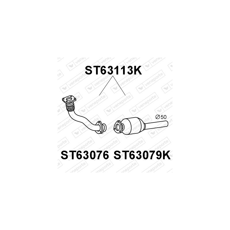 Katalizator SEAT / VOLKSWAGEN - 6K0253058CX  