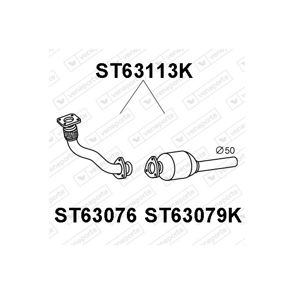 Katalizator SEAT / VOLKSWAGEN - 6K0253058CX  