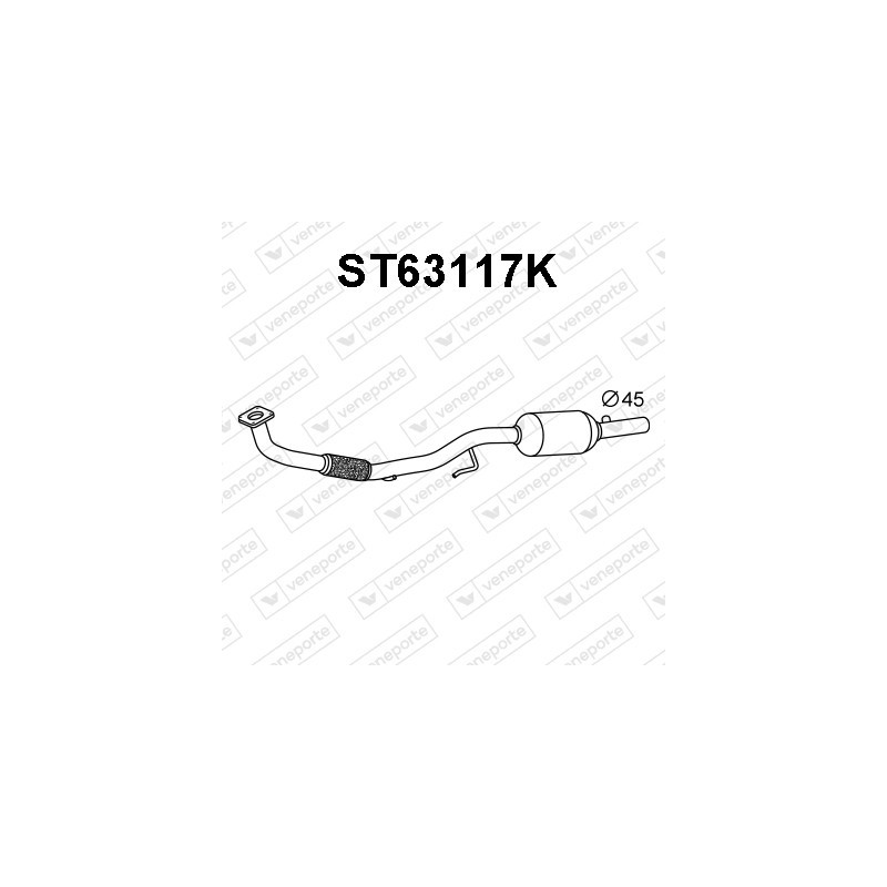 Katalizator SEAT / SKODA / VOLKSWAGEN - 6Q0253058CX 6Q0253059BH 6Q0254500A