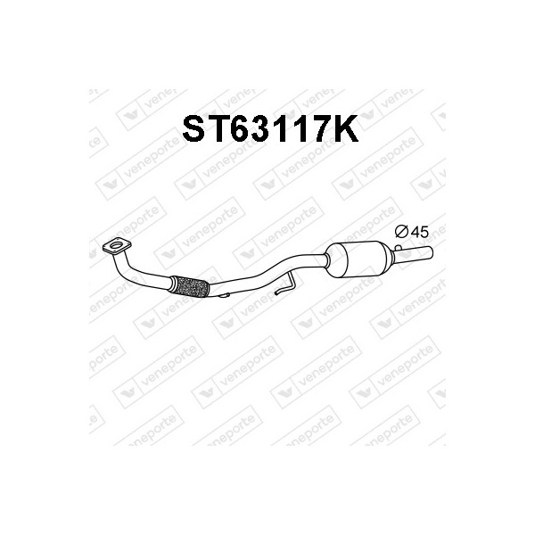 Katalizator SEAT / SKODA / VOLKSWAGEN - 6Q0253058CX 6Q0253059BH 6Q0254500A