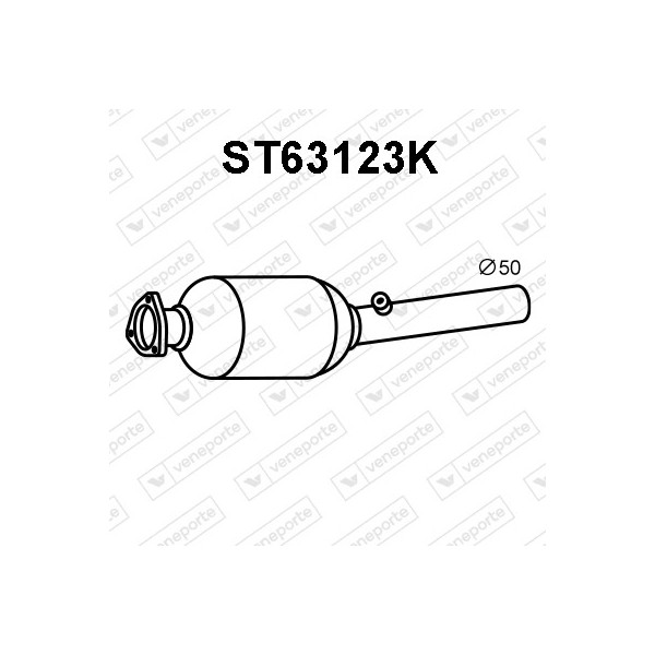 Katalizator SEAT / VOLKSWAGEN - 1J0131089BV 1J0131089BX 