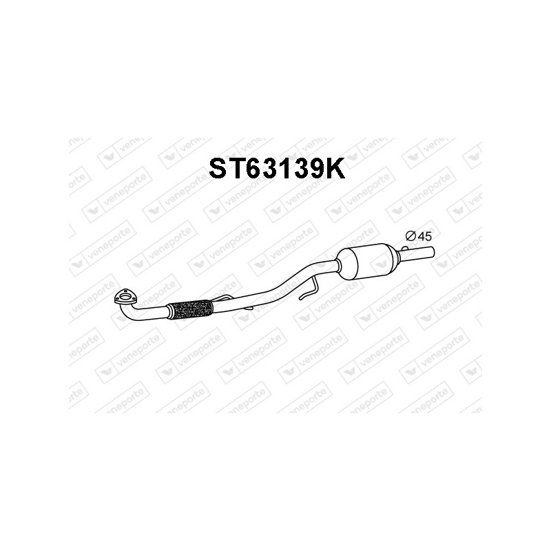 Katalizator SEAT / SKODA / VOLKSWAGEN - 6Q0253059HD 6Q0254502K 6Q0254502KV